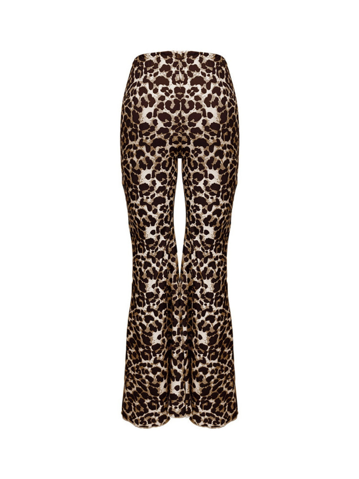 Leopard Flare Pants