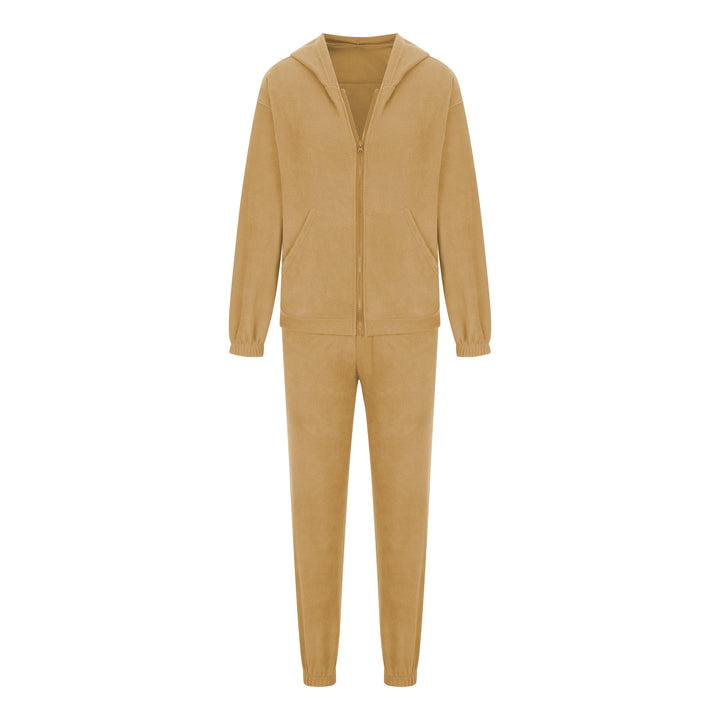 Zip Up Long Sleeve Hoodie and Joggers Set