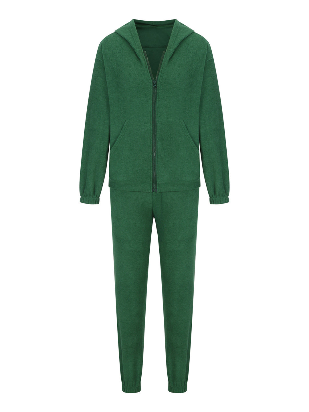 Zip Up Long Sleeve Hoodie and Joggers Set