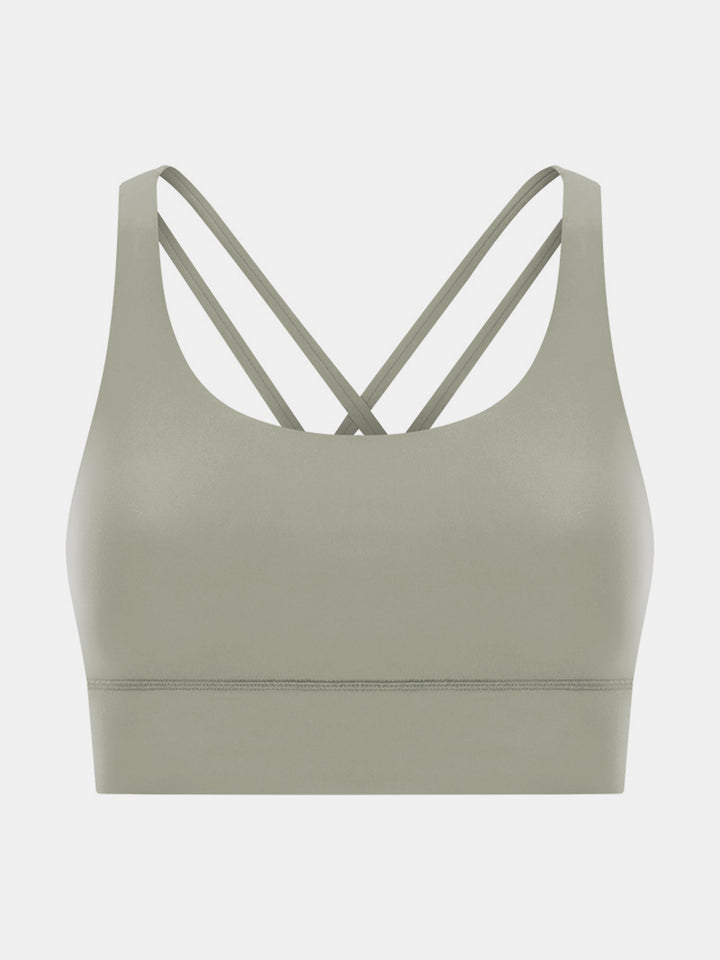 Millennia Crisscross Scoop Neck Active Tank
