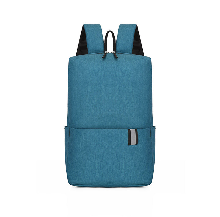Solid Color Nylon Backpack Bag